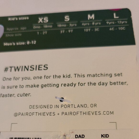 PAIR OF THIEVES LIMITED CHRISTMAS EDITION DOT STRIPPED CASUAL DAD/KID TWIN SOCKS - Picture 6 of 6